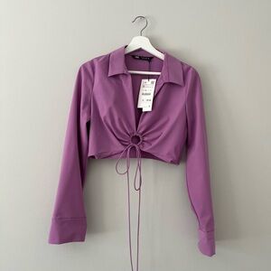 ZARA purple top